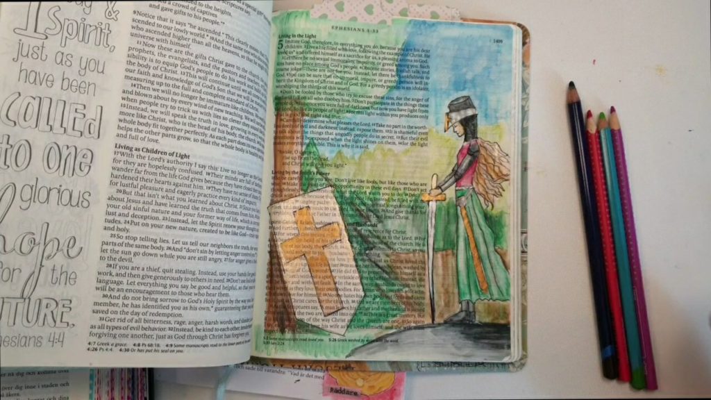 Akvarellträpennor till bibeln