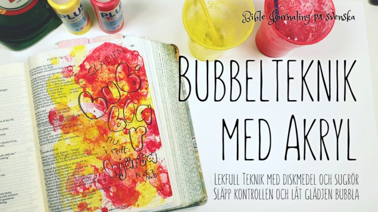 Bible Journaling bubblor