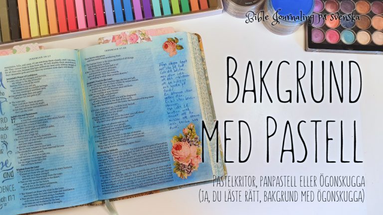 Pastellbakgrund BIble Journaling