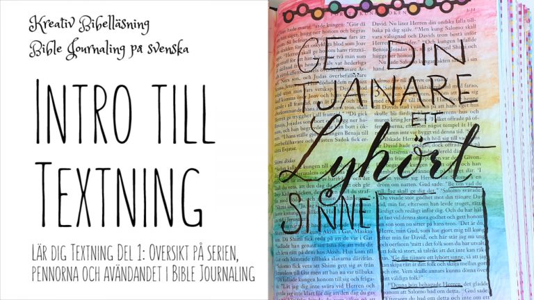 Textning och handlettering i bibeln