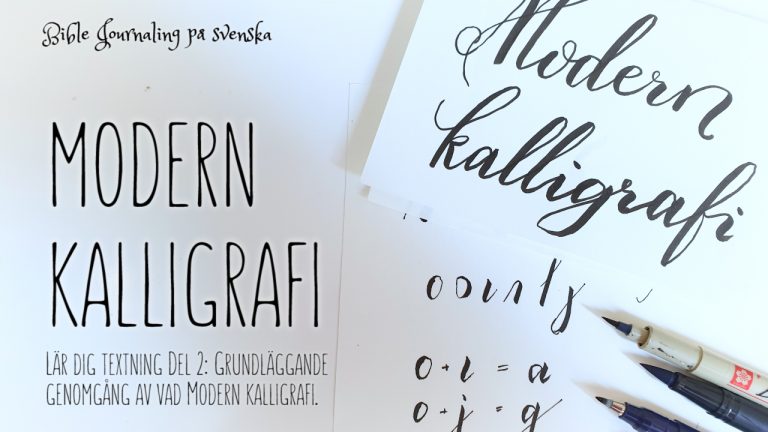 Lär dig modern kalligrafi