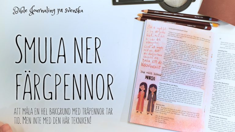 Bible Journaling smulad träpenna